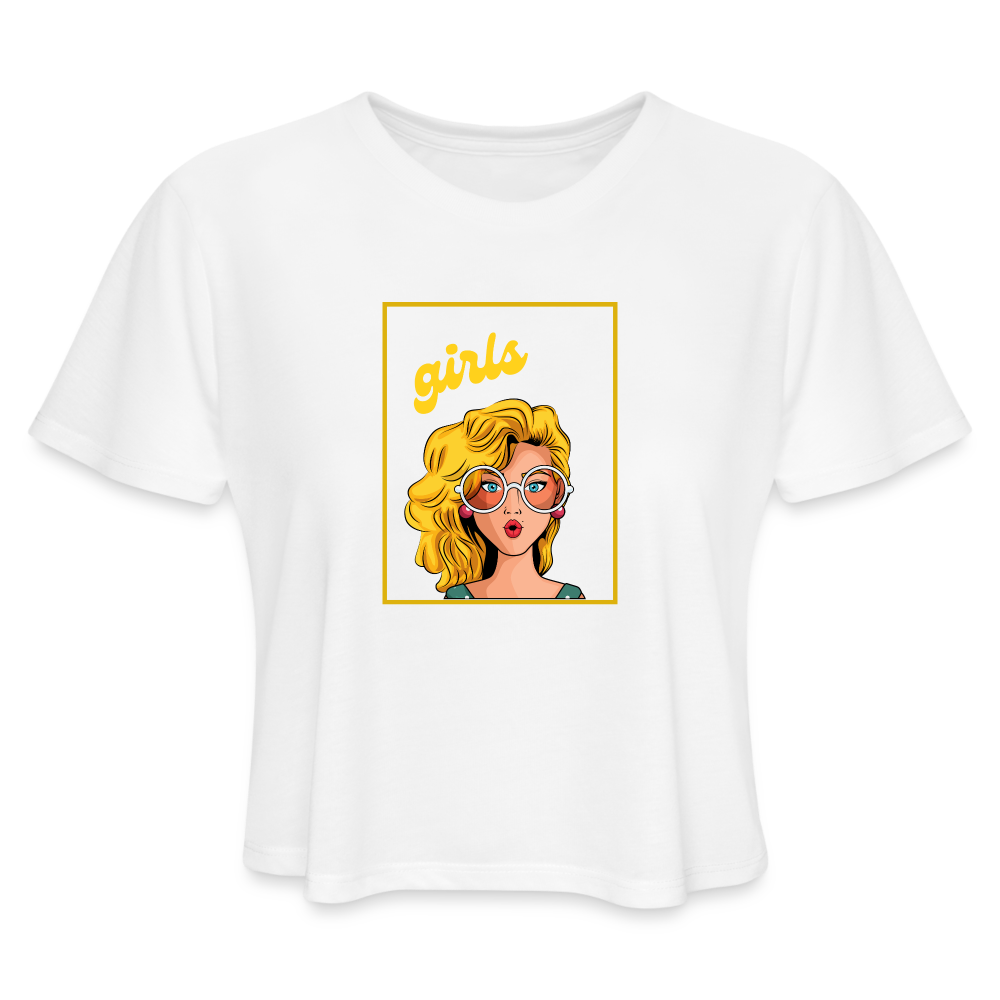 Women's Cropped T-Shirt - white